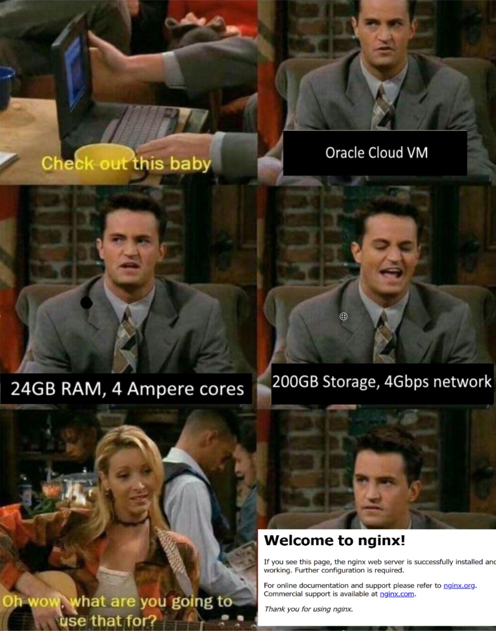 Meme about cloud setup